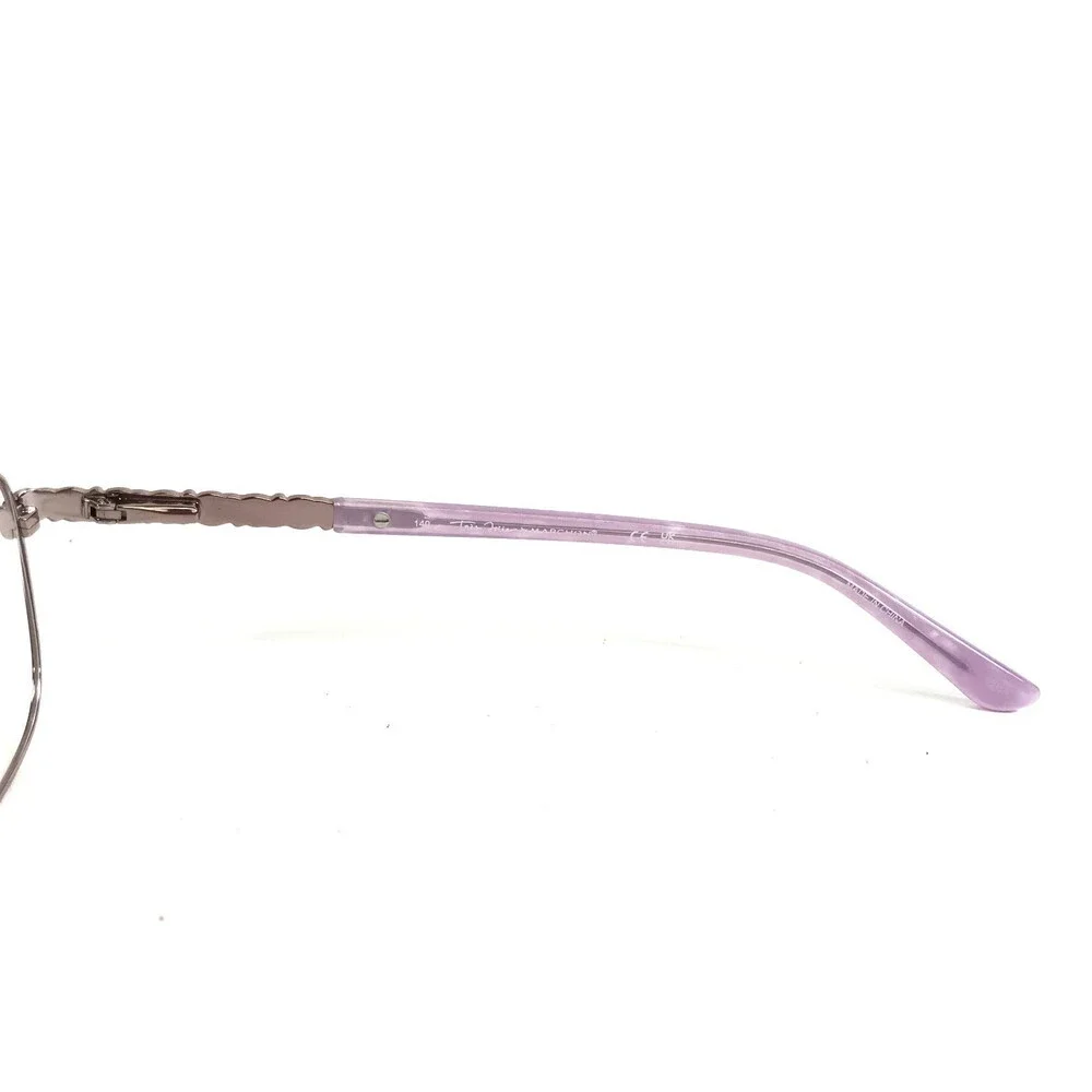 Tres Jolie Eyeglasses Frames 196 533 Purple Pink Wire Rim Crystals 55-17-140
